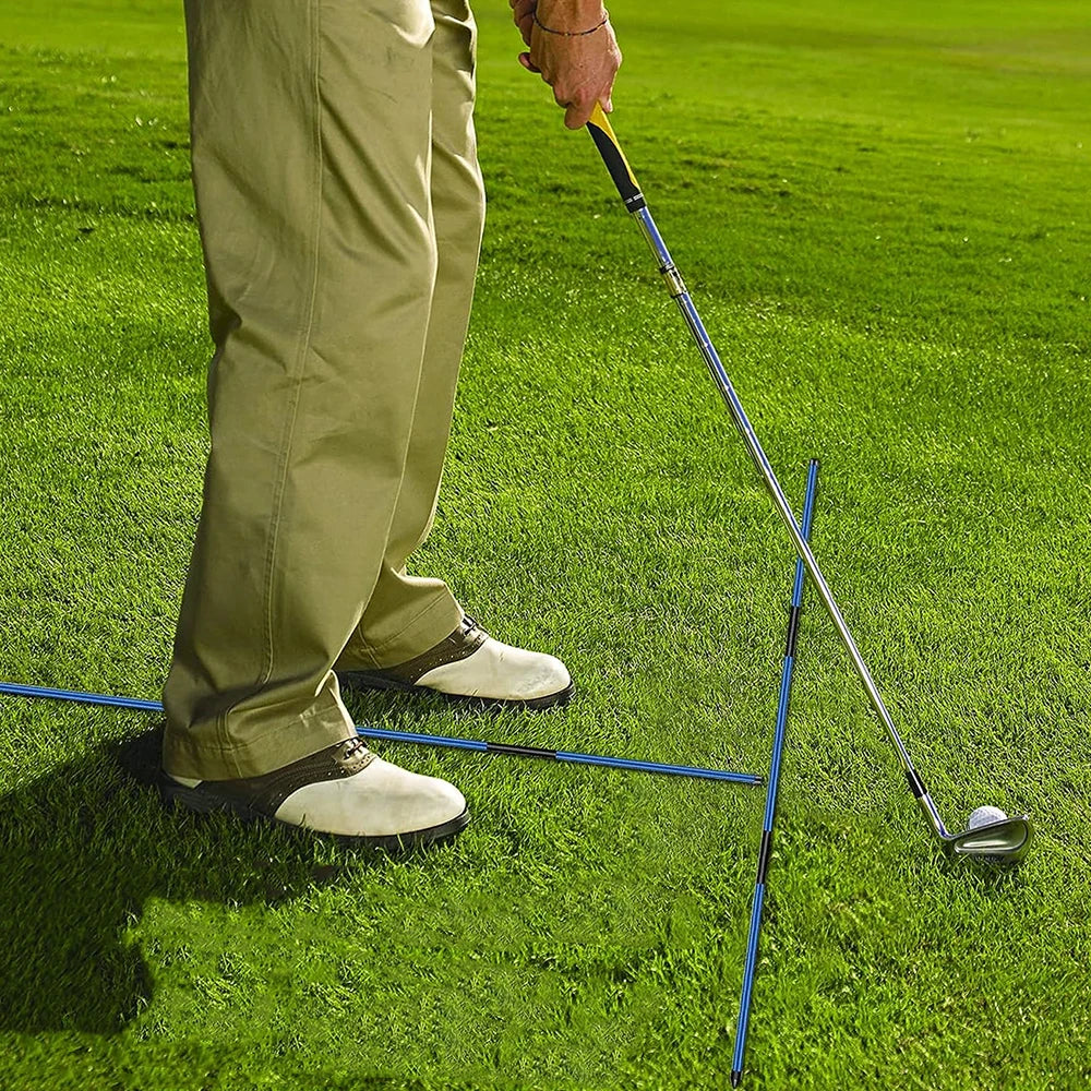 Elevate Your Golf Game with the 2 Pack Collapsible Golf Alignment Sticks - Perfect Training Aids for Swing Accuracy and Performance