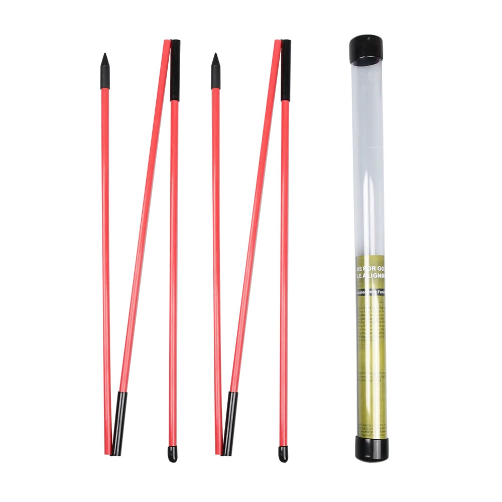 Elevate Your Golf Game with the 2 Pack Collapsible Golf Alignment Sticks - Perfect Training Aids for Swing Accuracy and Performance