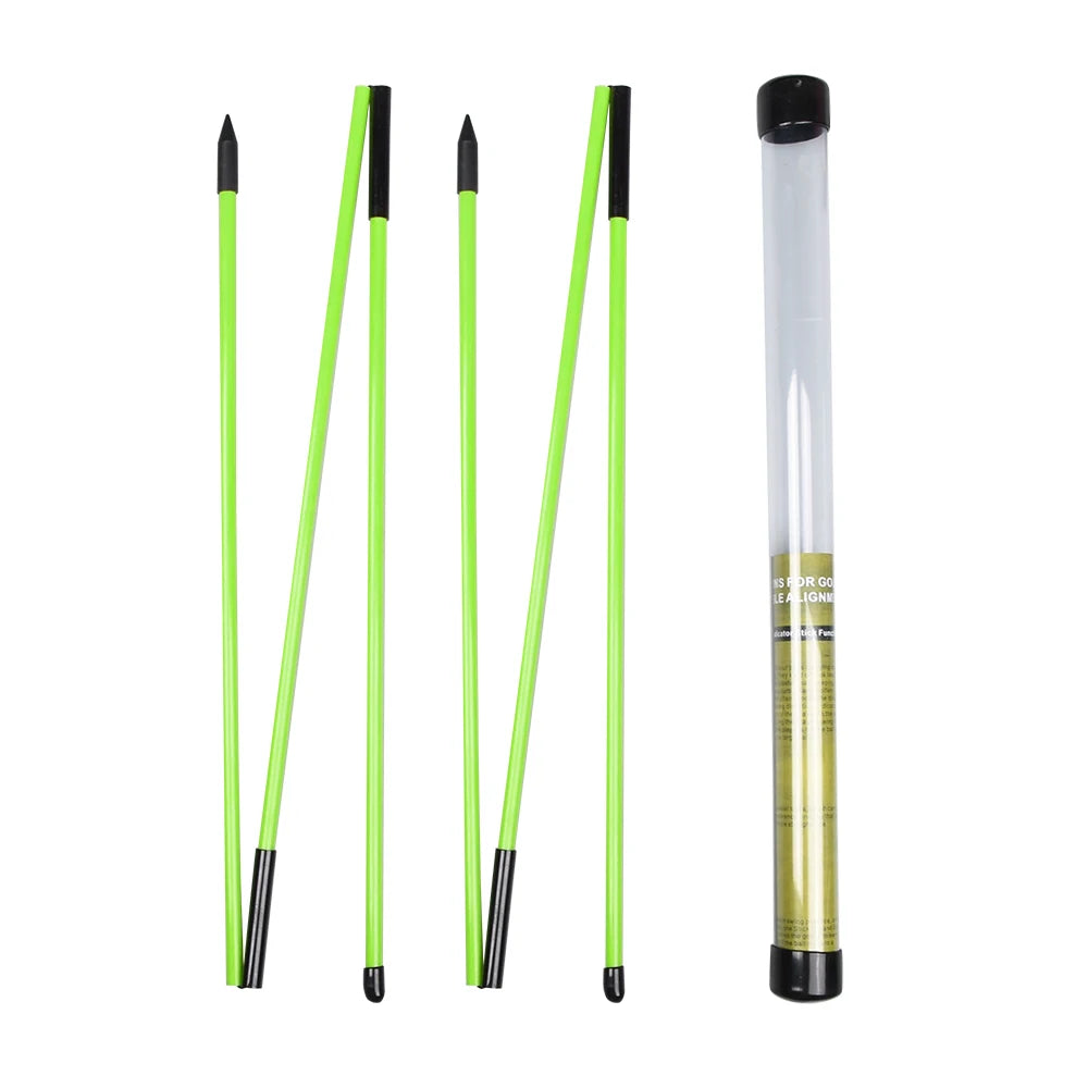 Elevate Your Golf Game with the 2 Pack Collapsible Golf Alignment Sticks - Perfect Training Aids for Swing Accuracy and Performance