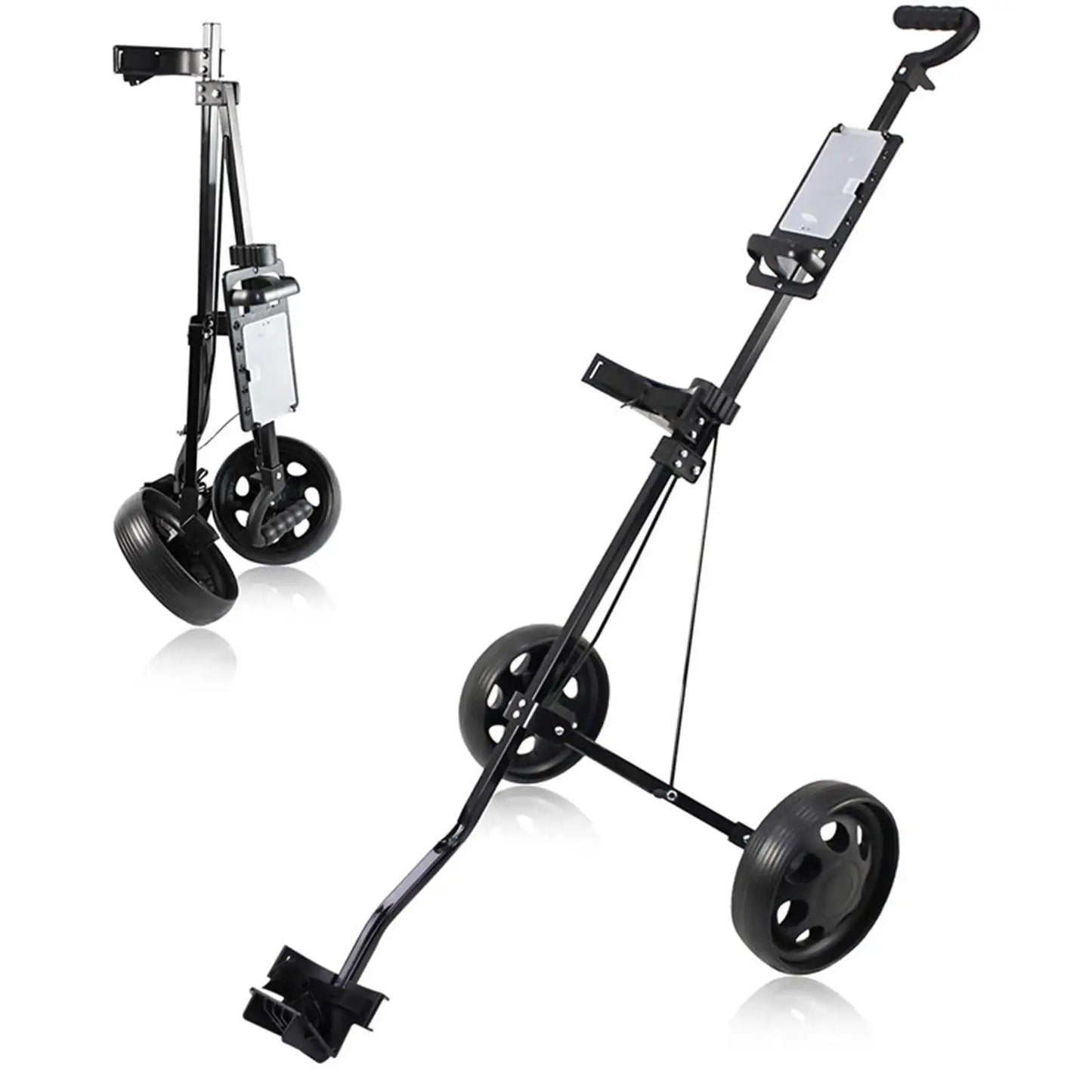 Golf Cart with 2 Wheel Foldable Cart Easy to Carry Golf Trolley Golf Walking Pull Cart Pushcart Golf Bag Cart Golf Equipment