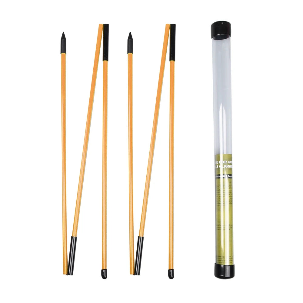 Elevate Your Golf Game with the 2 Pack Collapsible Golf Alignment Sticks - Perfect Training Aids for Swing Accuracy and Performance