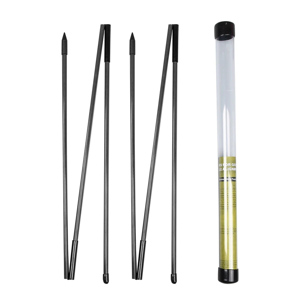 Elevate Your Golf Game with the 2 Pack Collapsible Golf Alignment Sticks - Perfect Training Aids for Swing Accuracy and Performance
