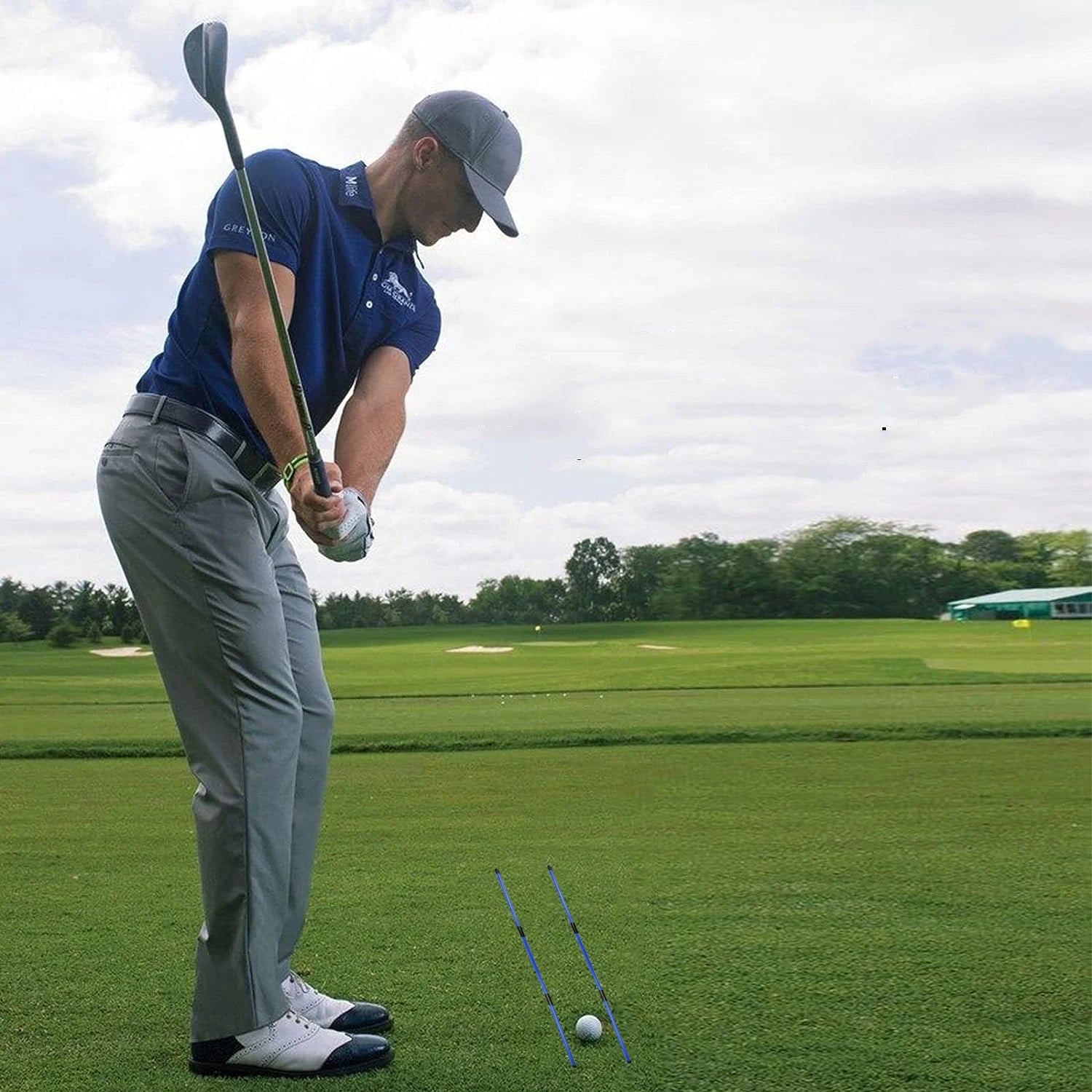 Elevate Your Golf Game with the 2 Pack Collapsible Golf Alignment Sticks - Perfect Training Aids for Swing Accuracy and Performance