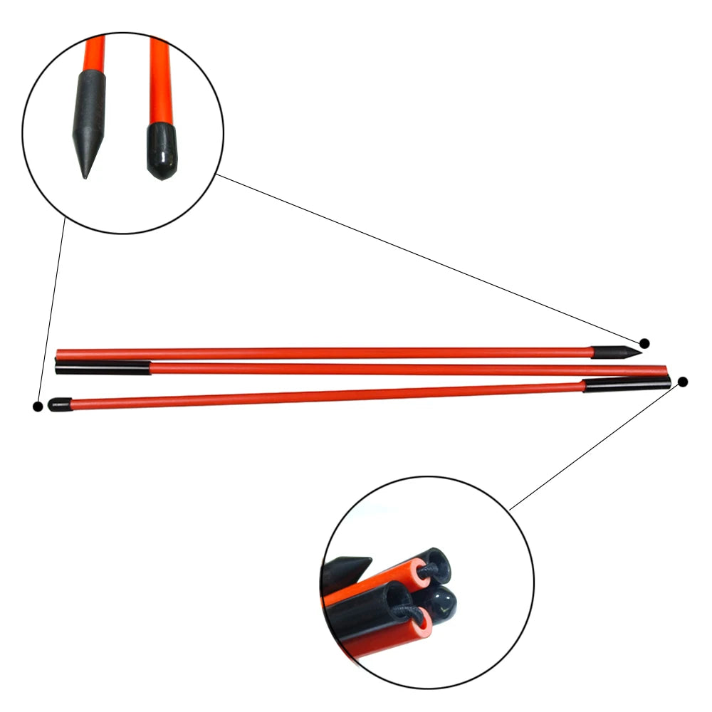 Elevate Your Golf Game with the 2 Pack Collapsible Golf Alignment Sticks - Perfect Training Aids for Swing Accuracy and Performance