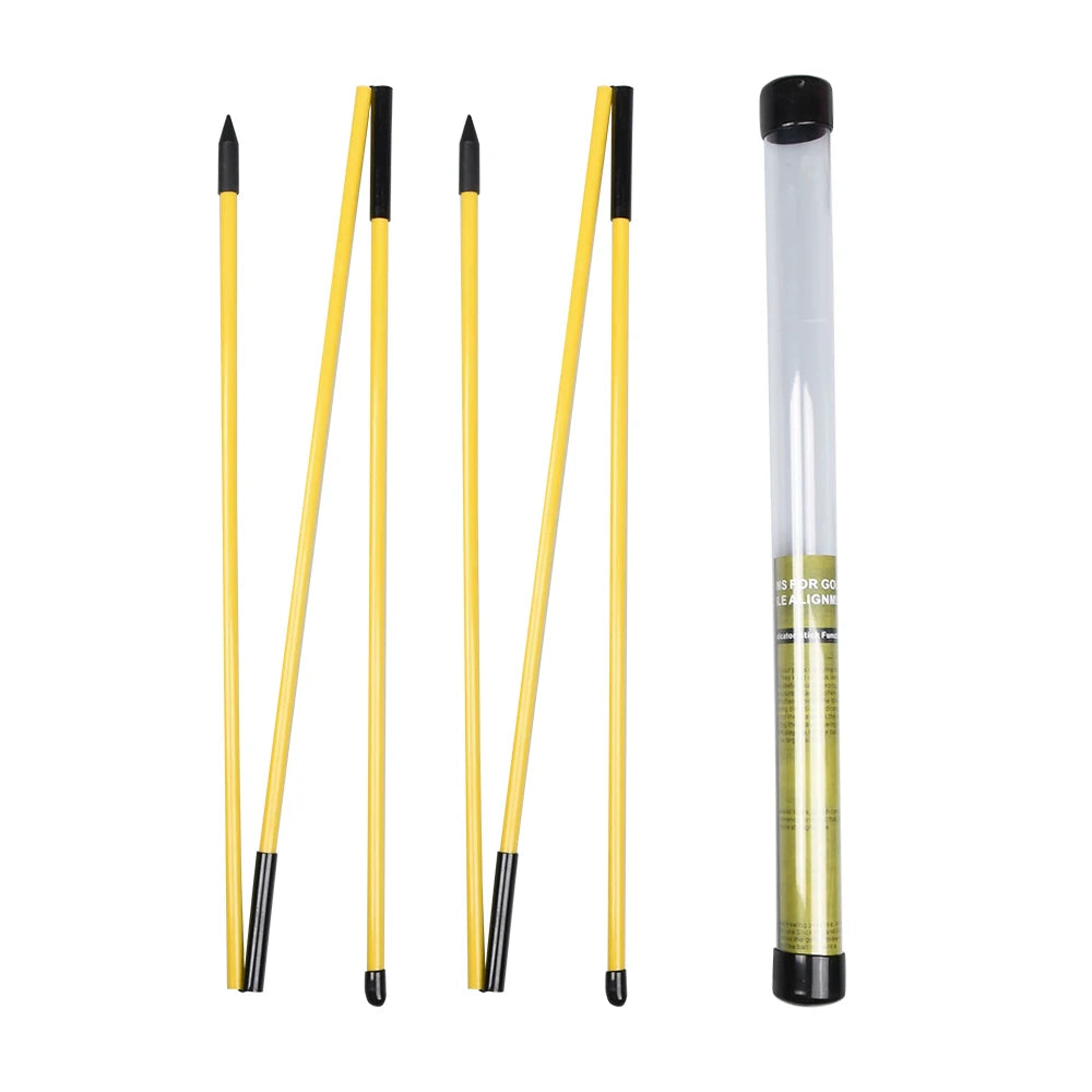 Elevate Your Golf Game with the 2 Pack Collapsible Golf Alignment Sticks - Perfect Training Aids for Swing Accuracy and Performance