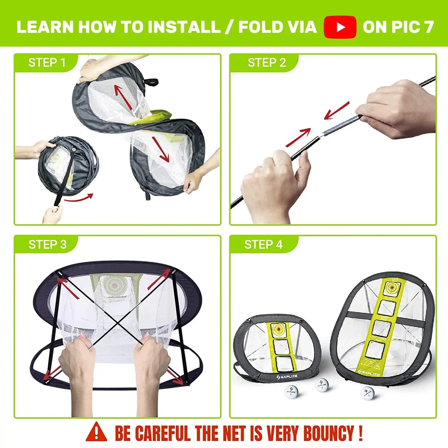 SAPLIZE Golf Chipping Net