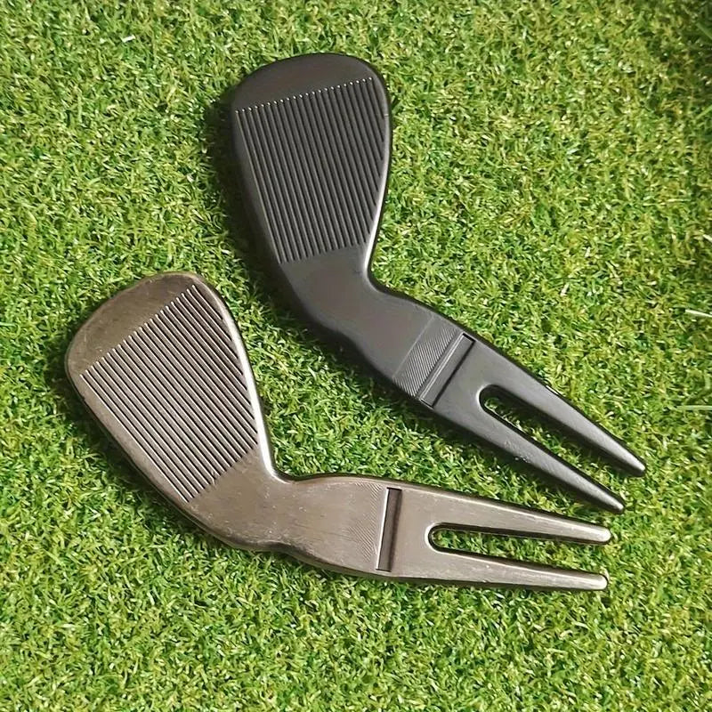 Golf Pitch Mark Tool, 2 Counts/Set Zinc Alloy Golf Pitch Mark Tool, Golf Accessories for Men,Suitable for Enthusiasts, Golf Equipment