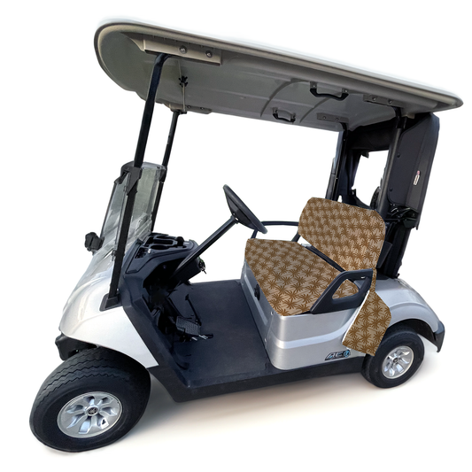 Golf Cart Seat Bottom And Back Cover Set